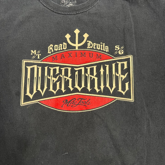 Shifty's Garage Road Devils Maximum Overdrive Mac Tools Death Metal T-Shirt Sz L - Picture 6 of 6